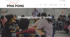 Desktop Screenshot of pingpong.se
