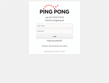 Tablet Screenshot of kommun.pingpong.se